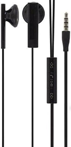 אוזניות 3.5 ממ אוזניות נטולות ידיים מיקרופון אוזניות אוזניות כפולות סטריאו קווי [שחור] עבור קריקט LG X כוח - קריקט מוטורולה E5 פלוס -